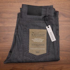 Raleigh Denim Workshop Alexander: Selvage Raw in Smokey Grey